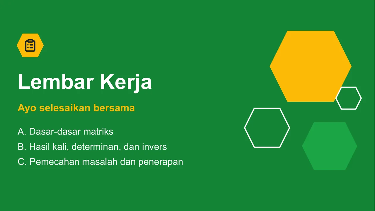 Matriks dan Sistem Persamaan Linear — Slide ke-17