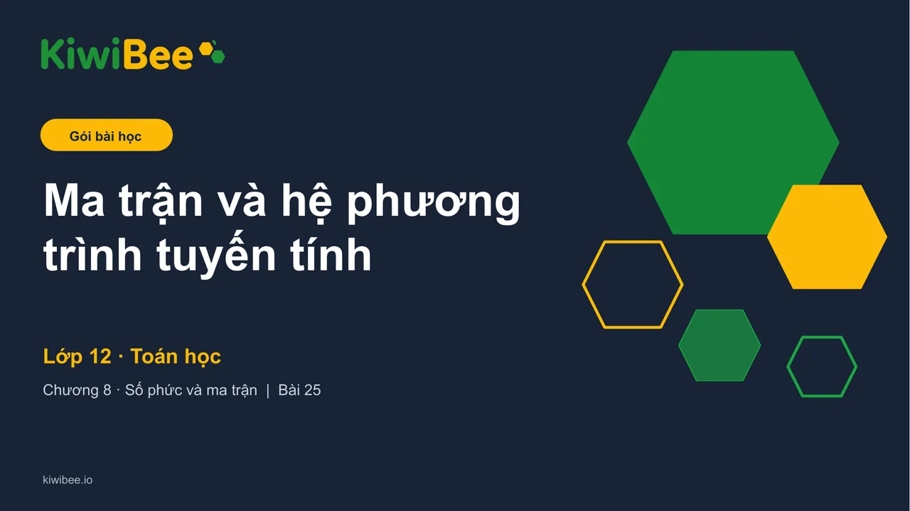 Ma trận và hệ phương trình tuyến tính