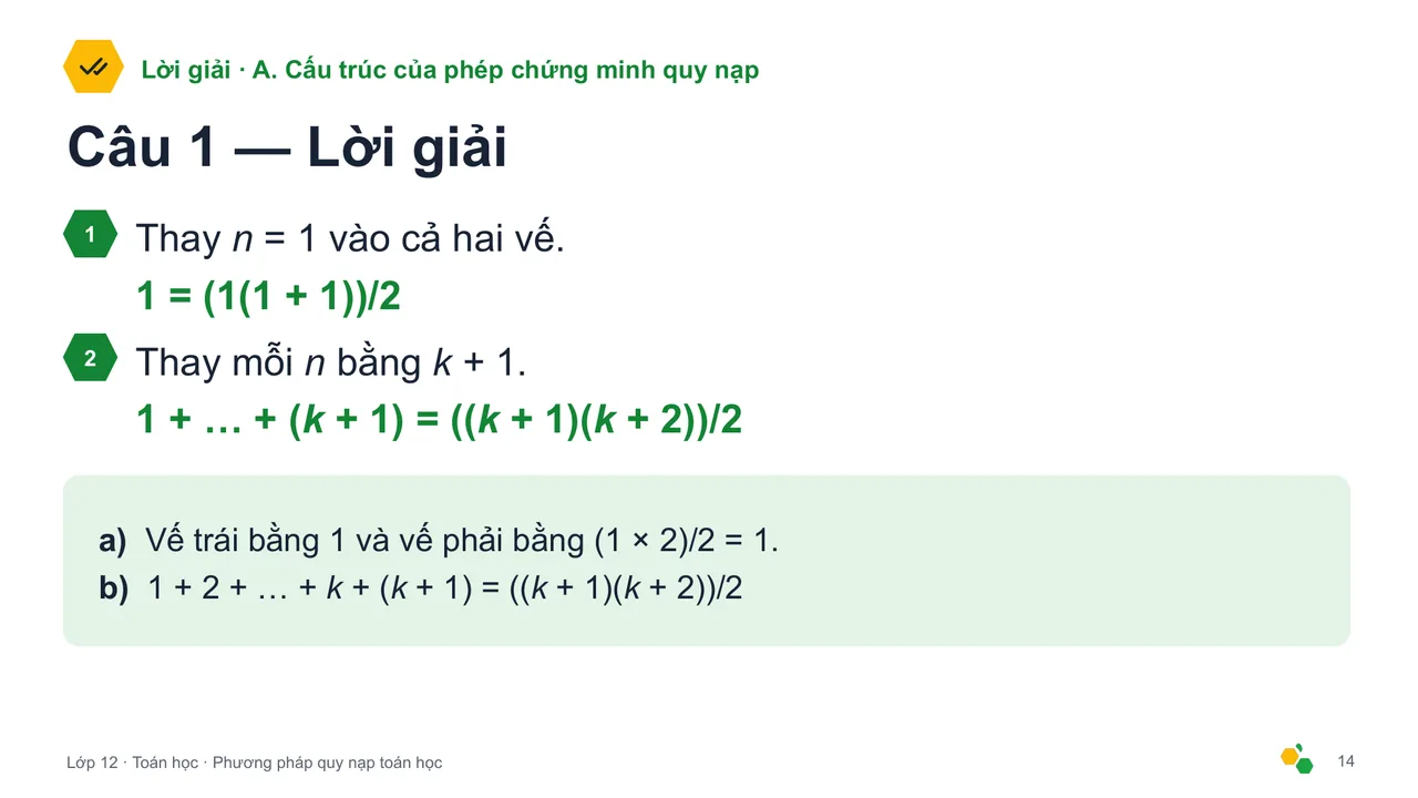 Phương pháp quy nạp toán học — Trang chiếu 16
