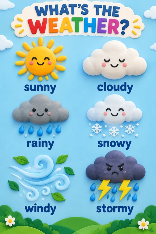Clay Weather Vocabulary Chart