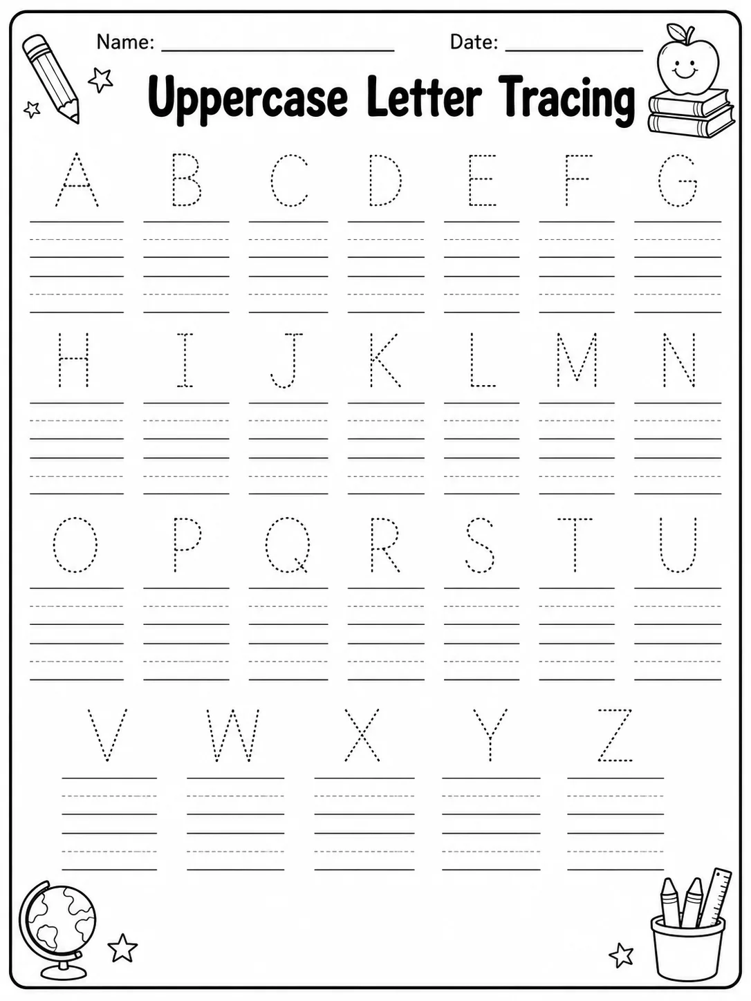 Uppercase Letter Tracing