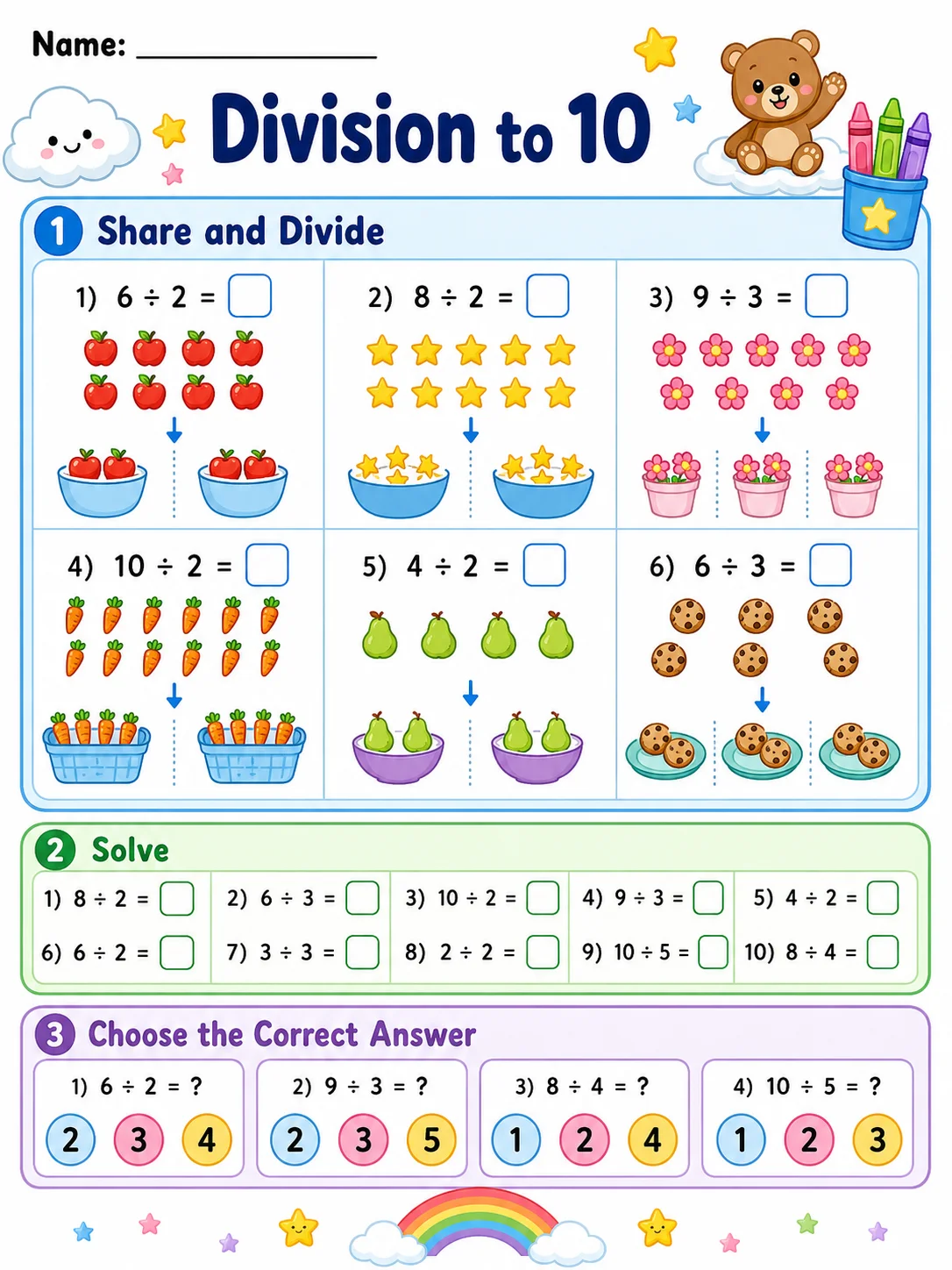 Division to 10