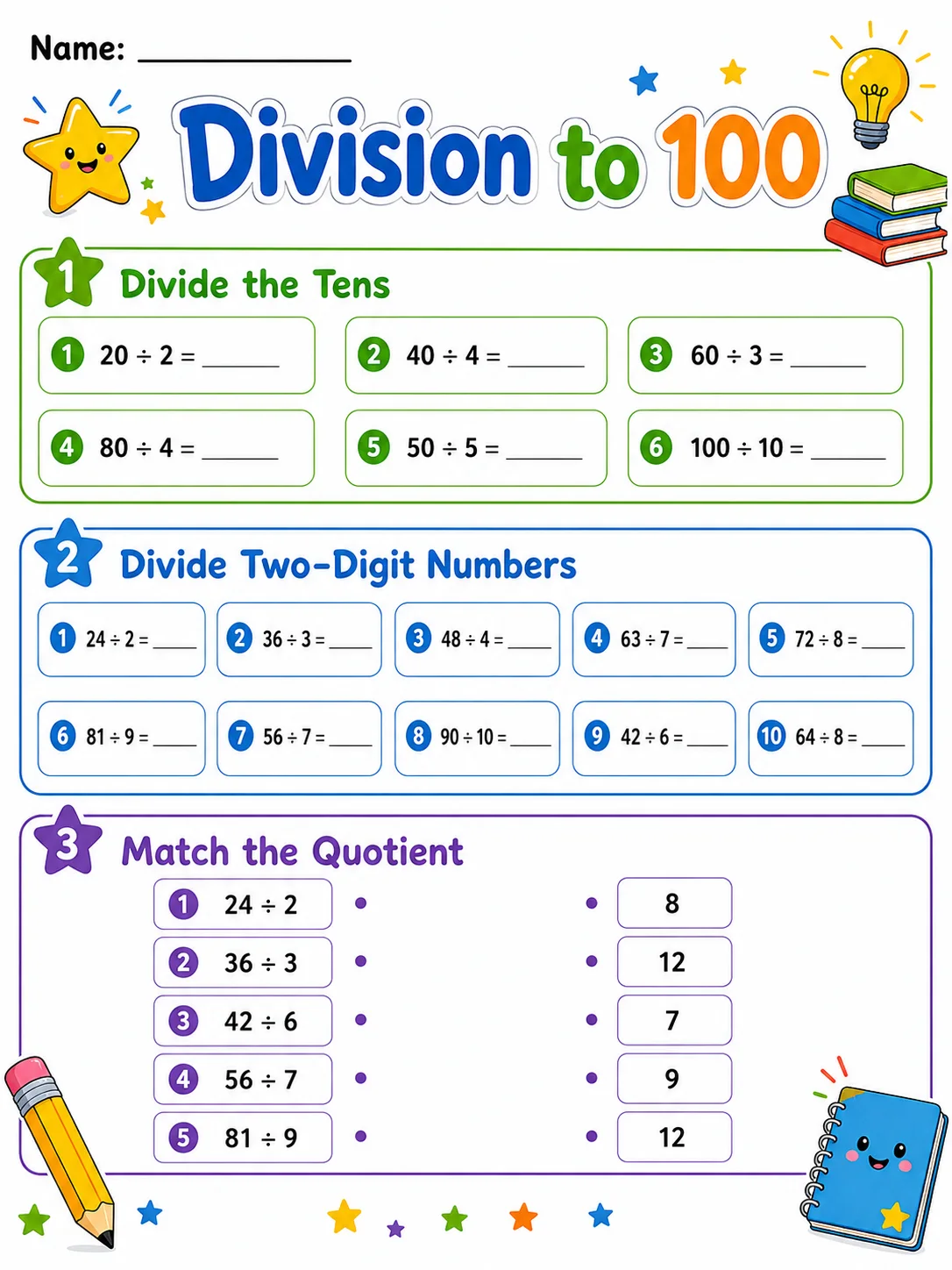 Division to 10 - Set 2
