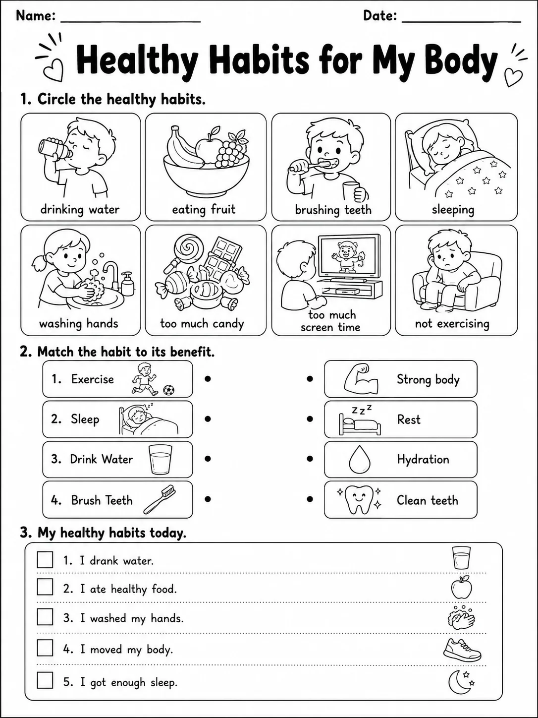 Healthy Habits for My Body