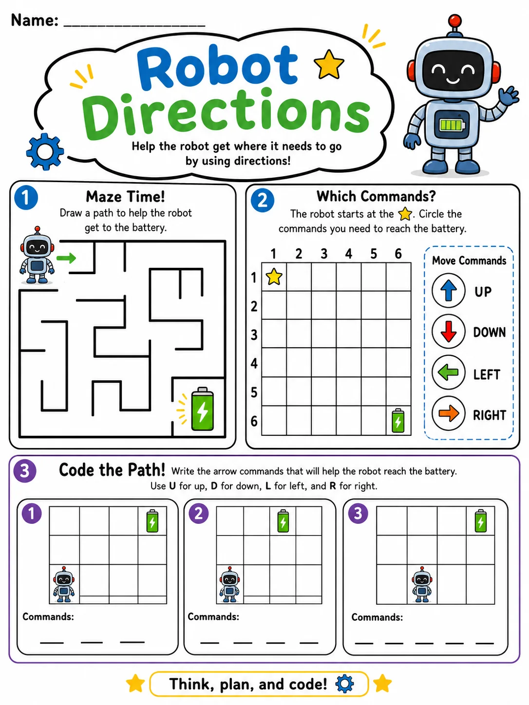 Robot Directions