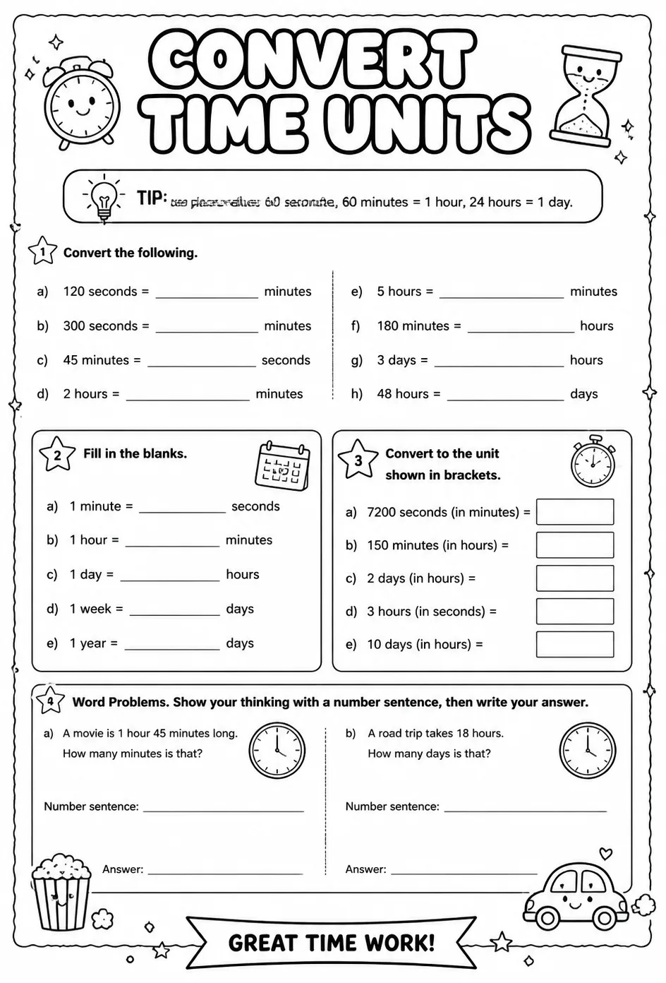 Convert time units
