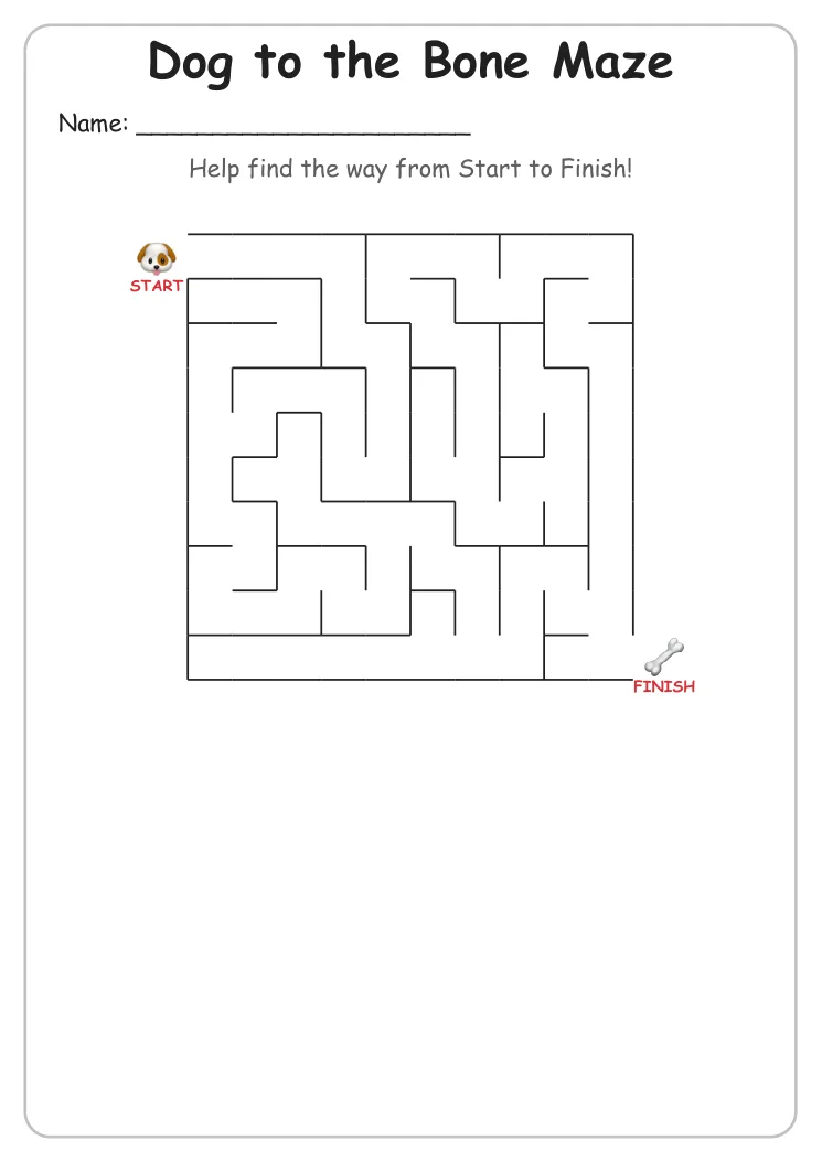 Dog to the Bone Maze (Grade 1)