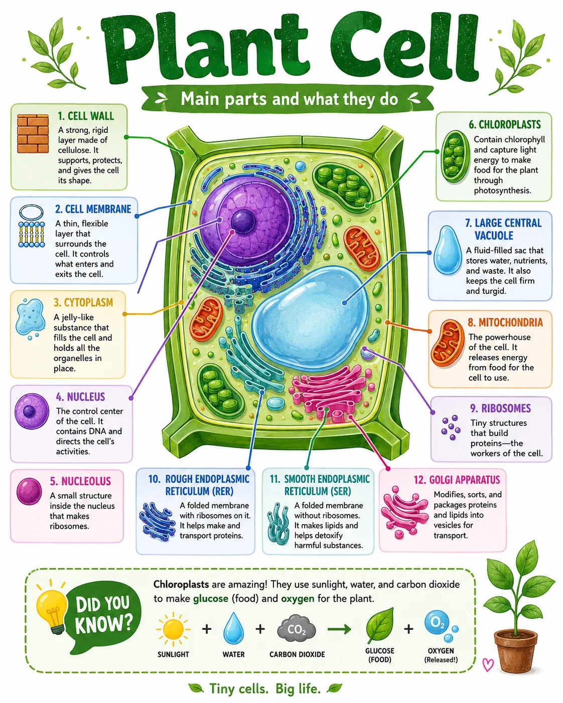 Plant Cell Infographic