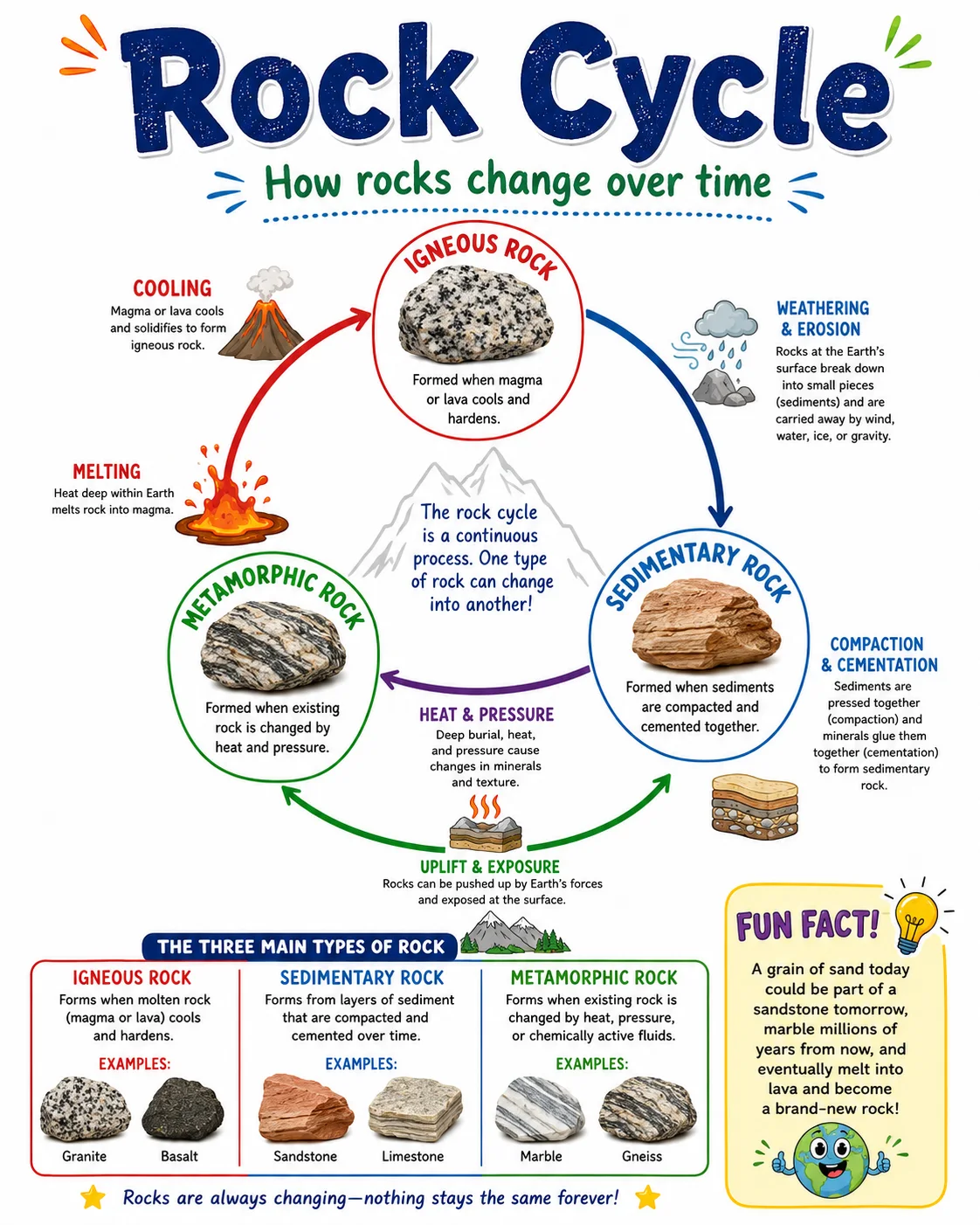Rock Cycle Infographic