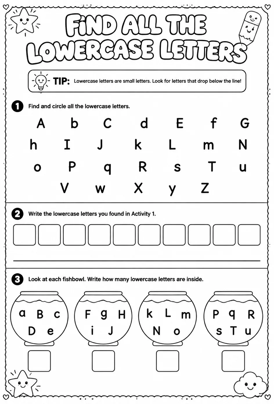 Find all the lowercase letters