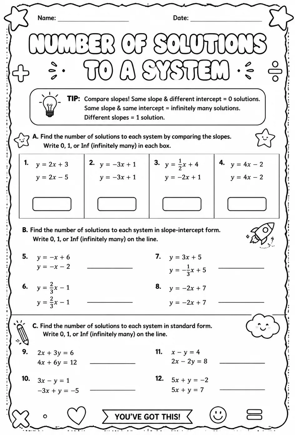 Find the number of solutions to a system of equations