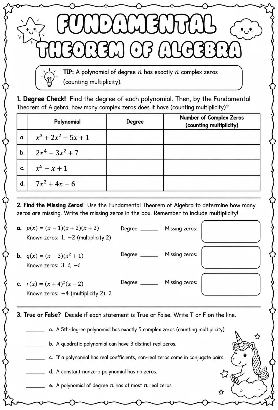 Fundamental Theorem of Algebra