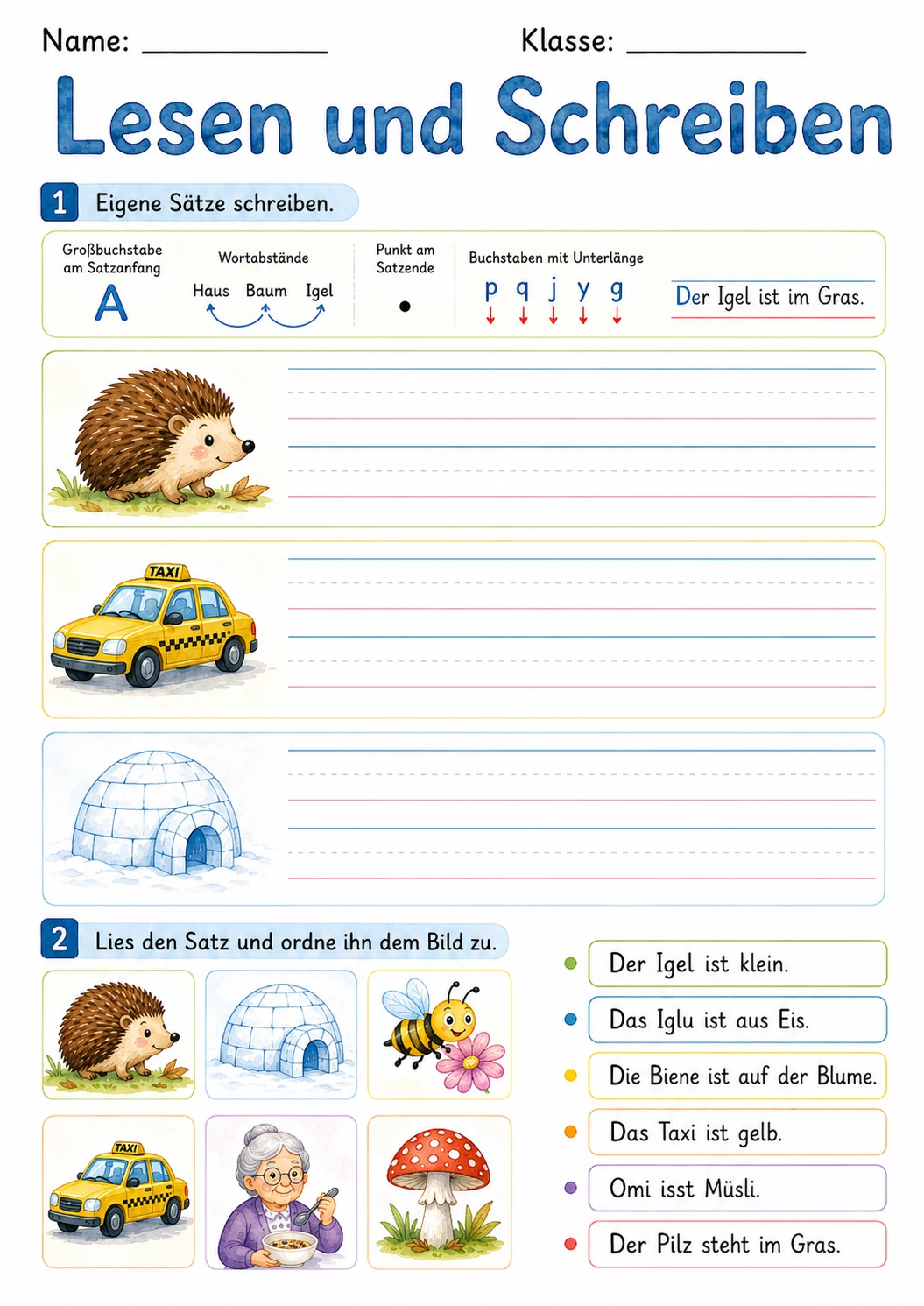 German Letter I Phonics Worksheets Pack