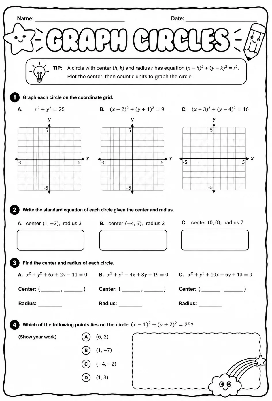 Graph circles