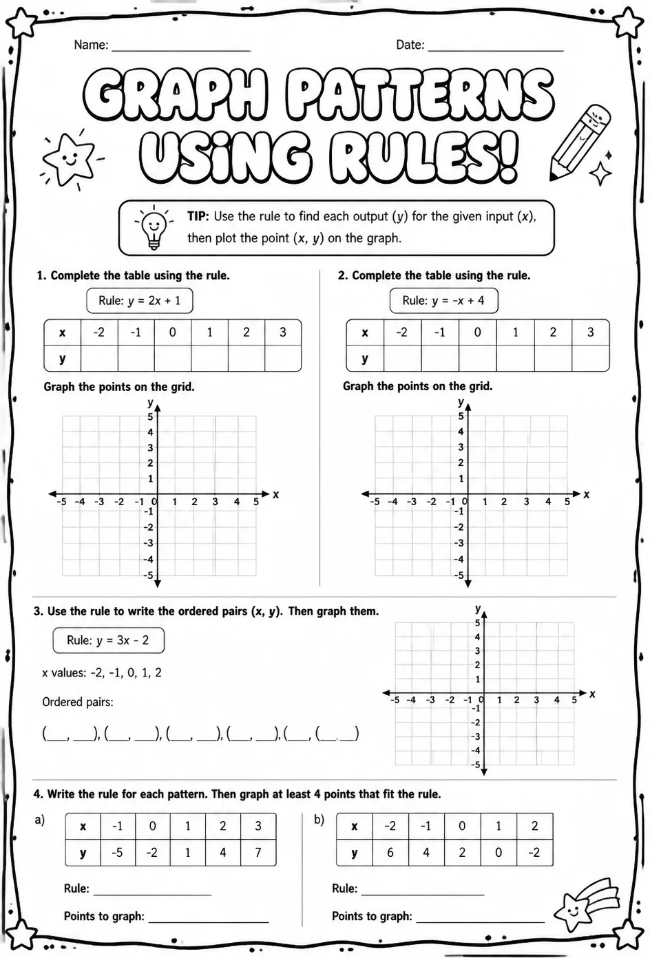 Graph patterns using rules