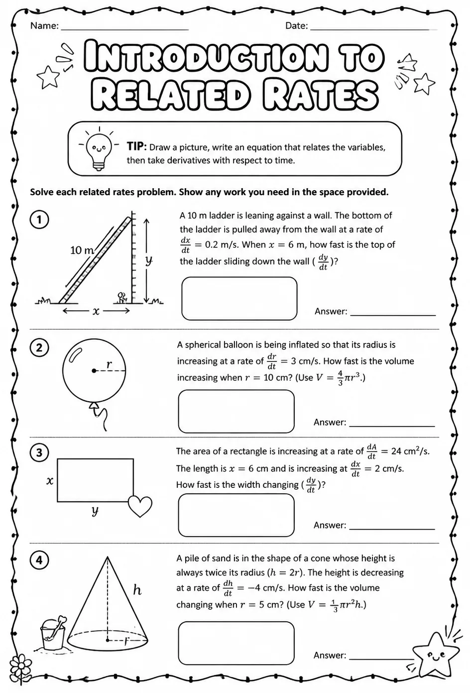 Introduction to related rates