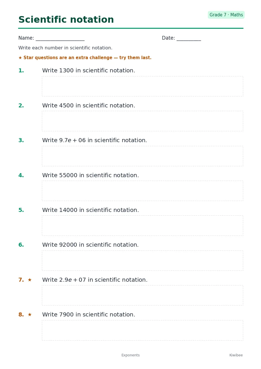 Scientific notation