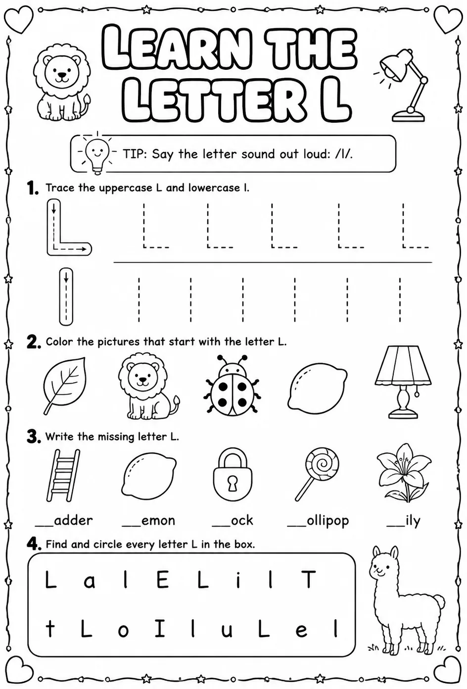 Learn the letter L