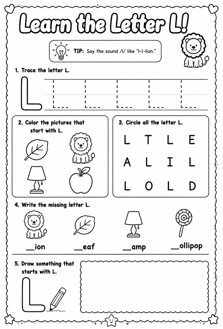 Learn the letter L