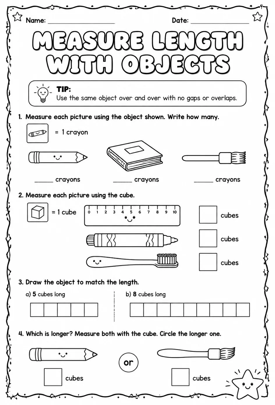 Measure length with objects