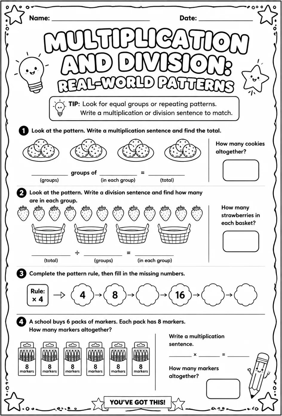 Multiplication and division: real-world patterns