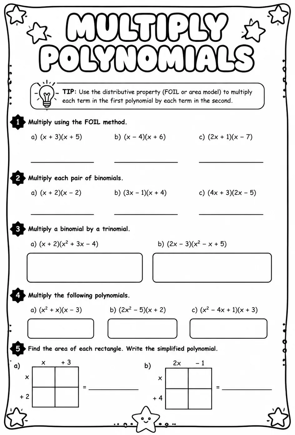 Multiply polynomials