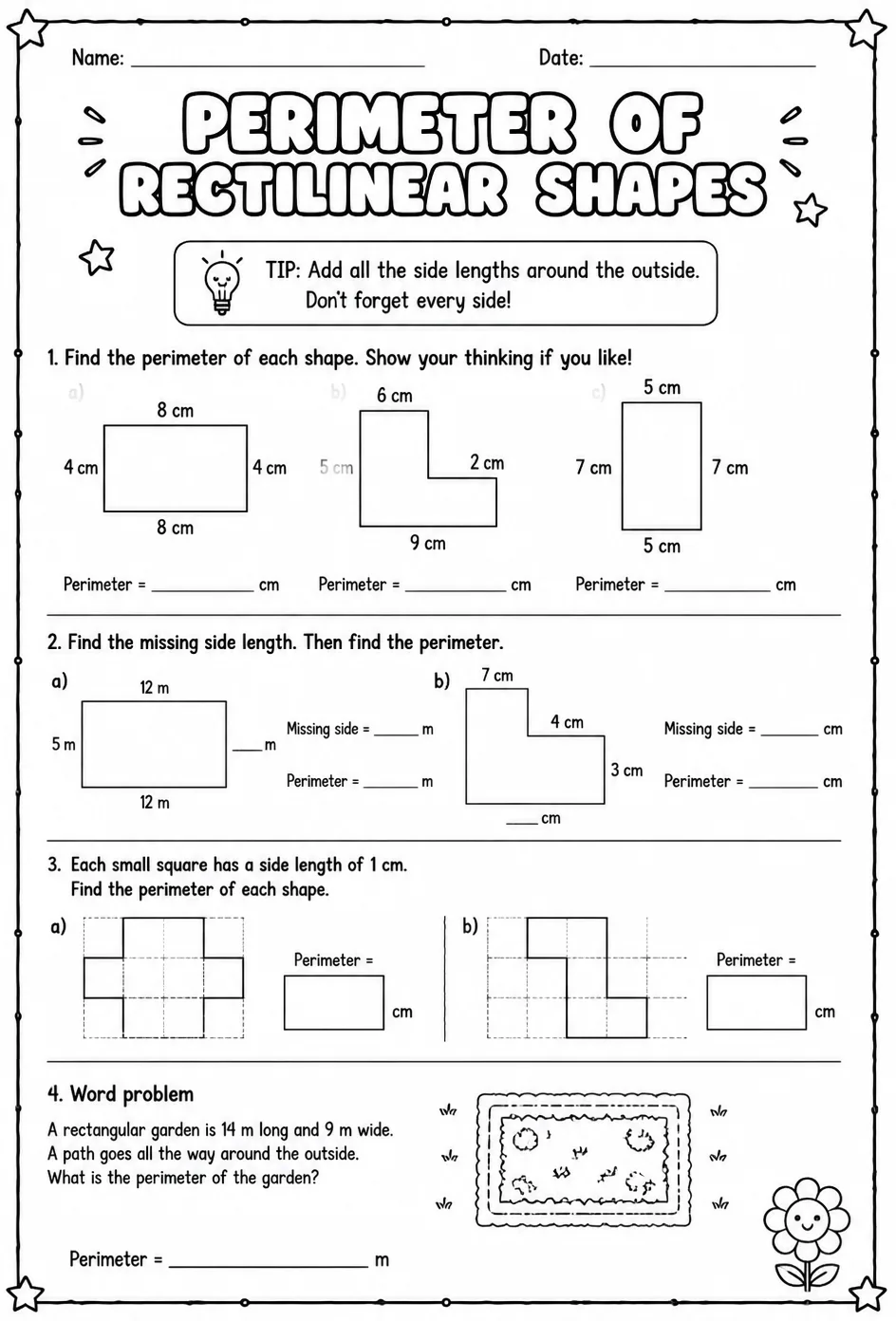 Perimeter of rectilinear shapes