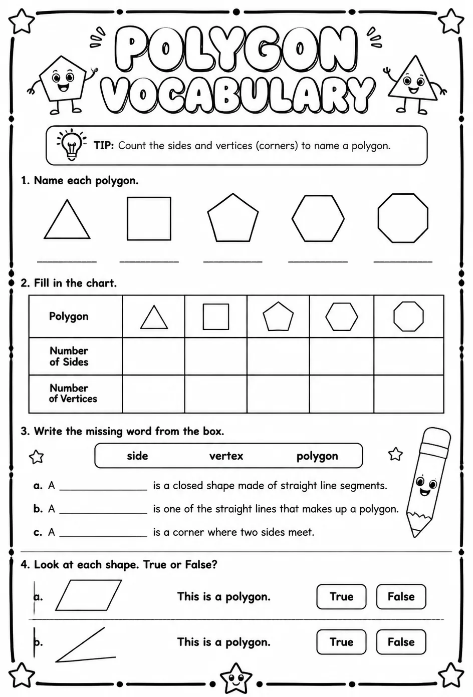 Polygon vocabulary