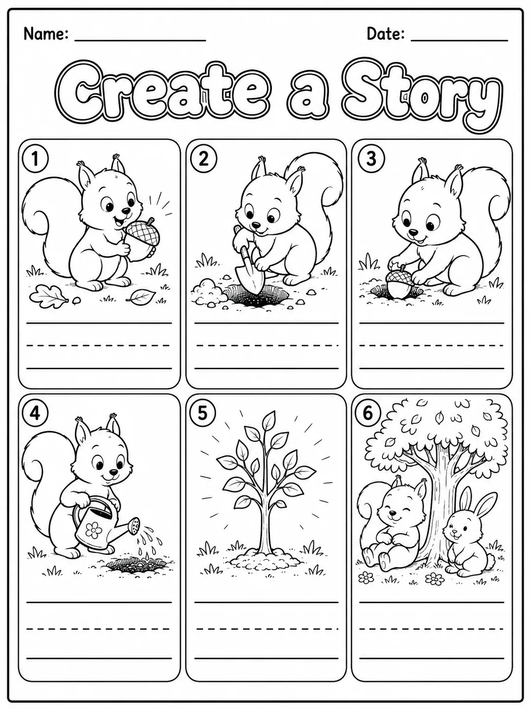 Create a Story Worksheet Pack - Set 6