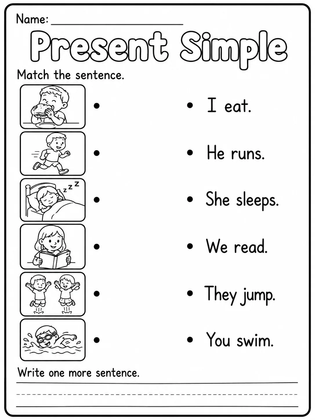 Present Simple Worksheet Pack