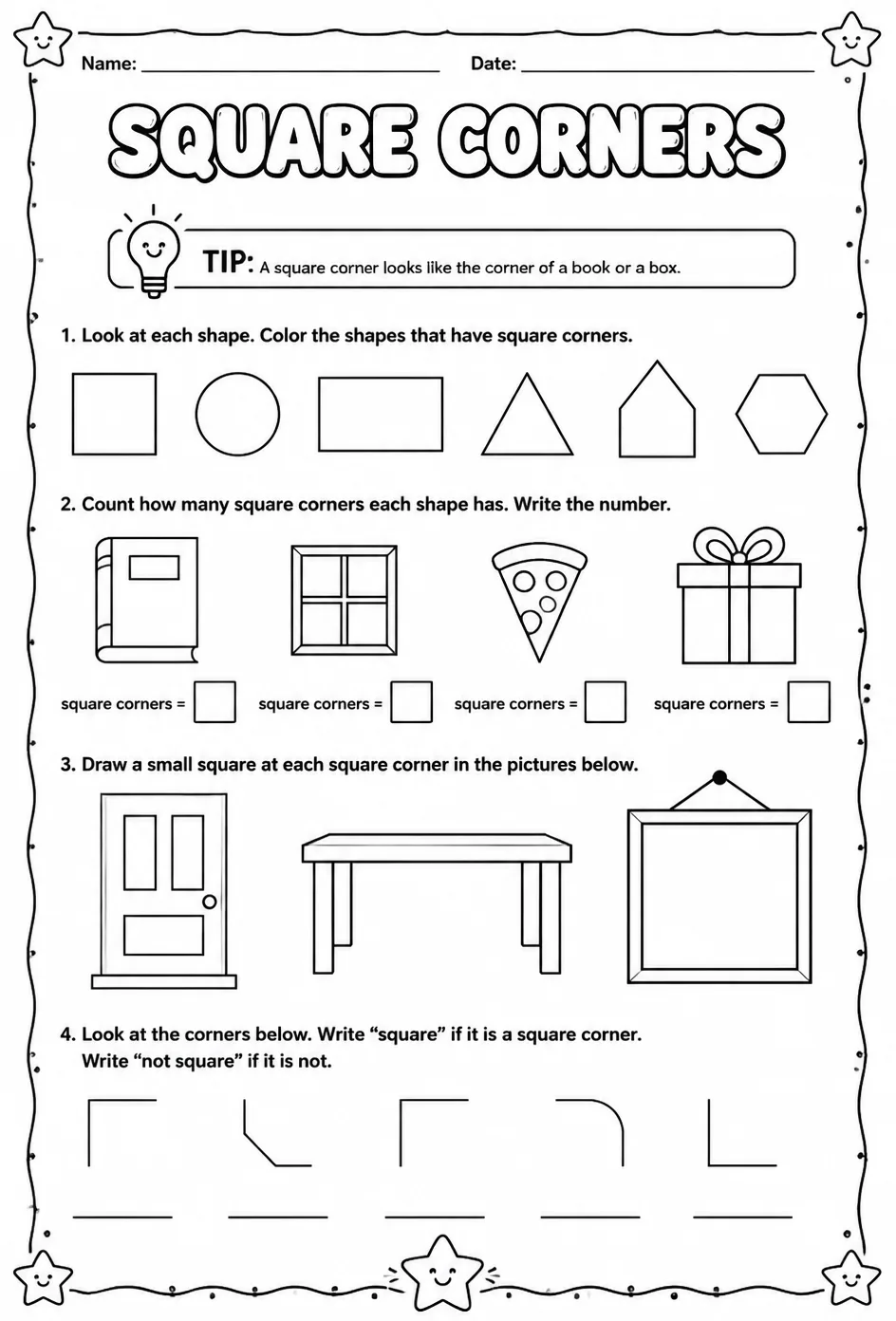 Square corners