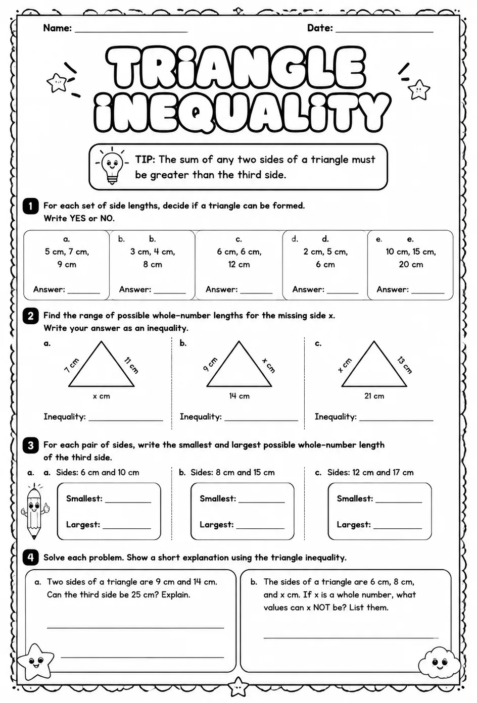 Triangle inequality