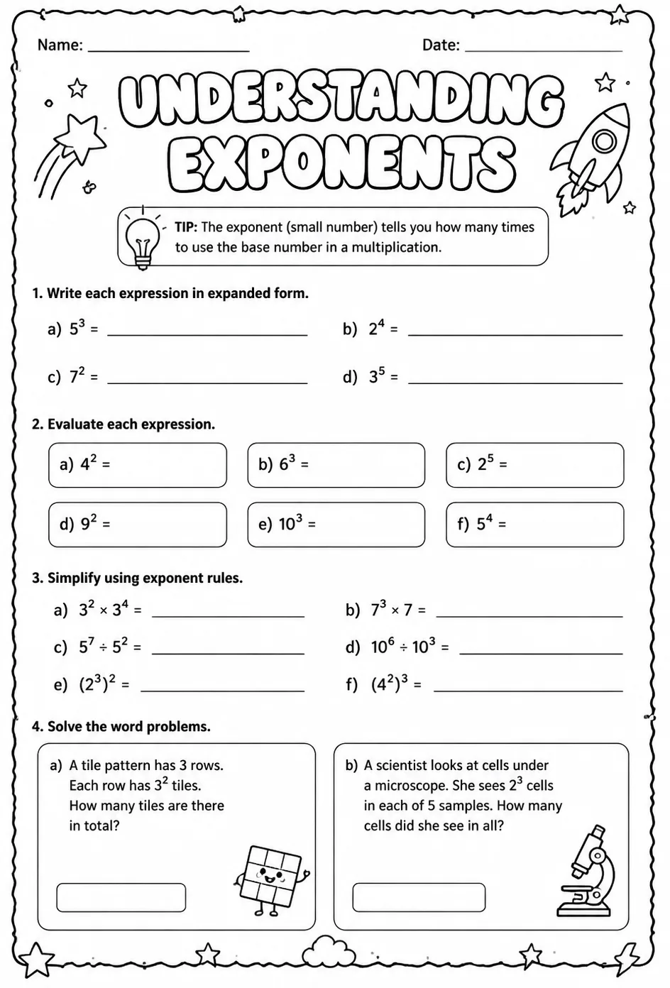 Understanding exponents