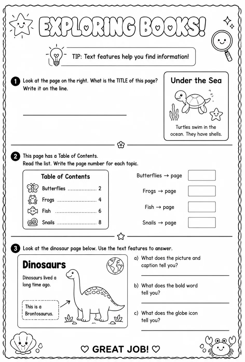 Use text features