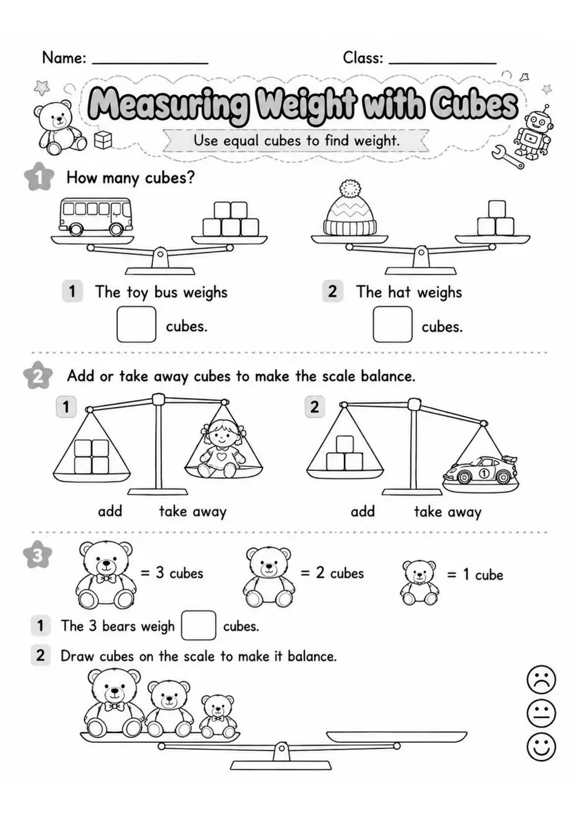 Grade 1 Measurement, Money and Time Worksheets - Pack 2 grade 1 printable PDF preview
