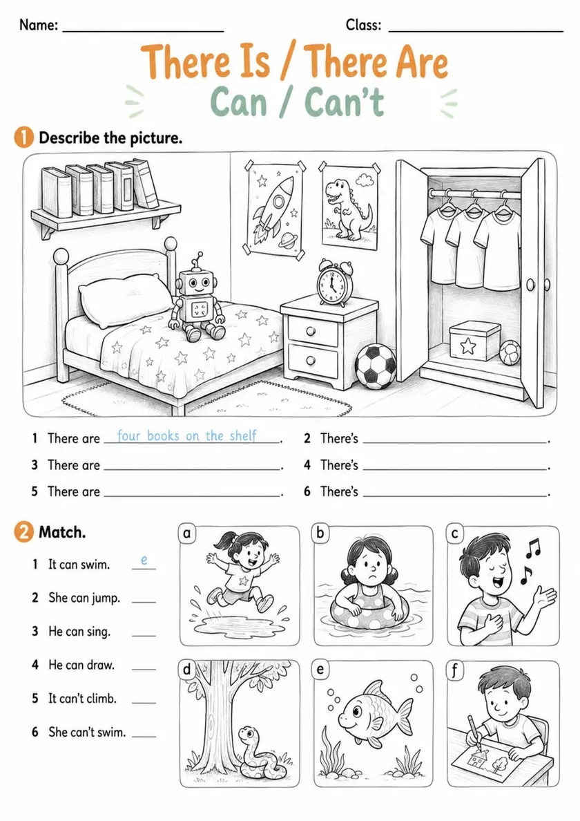 Grade 1 Mixed Grammar Review Pack - 2 Worksheets | Grade 1 Grammar grade 1 printable PDF preview