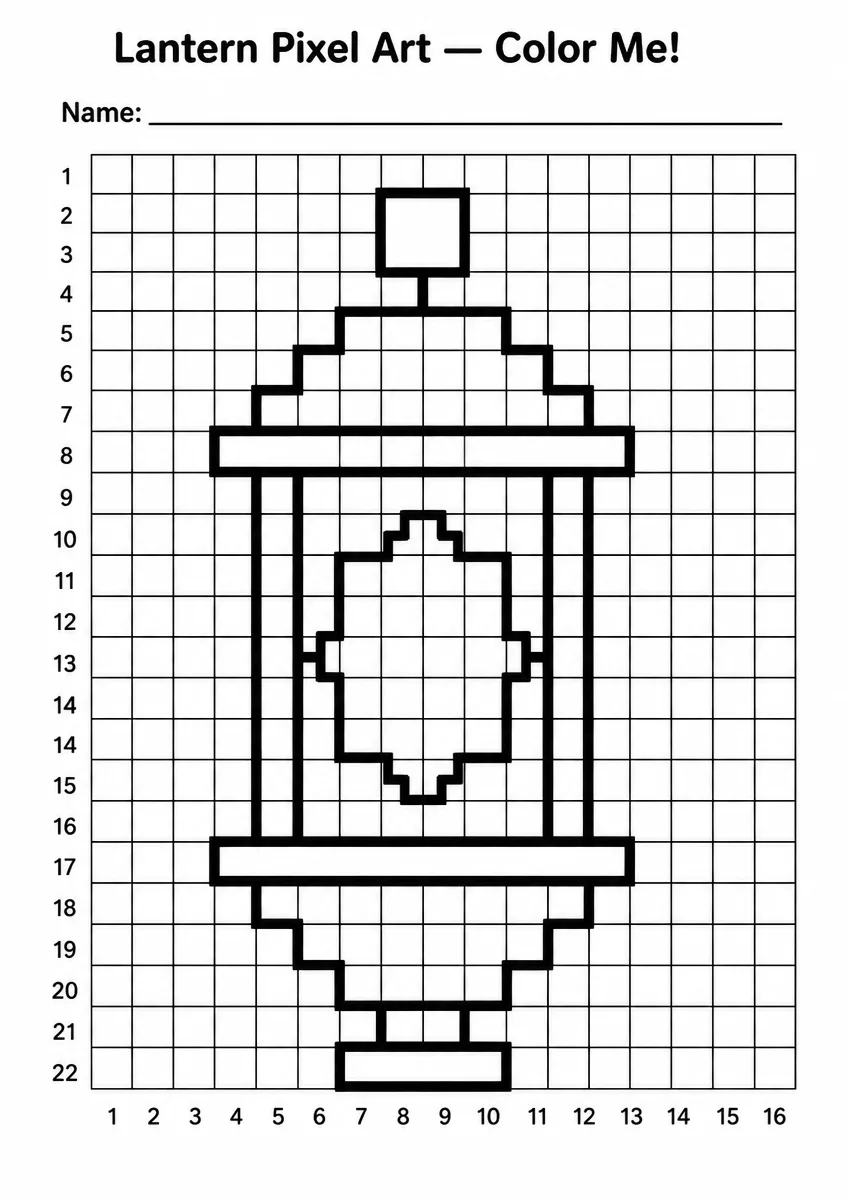 Lantern Pixel Art