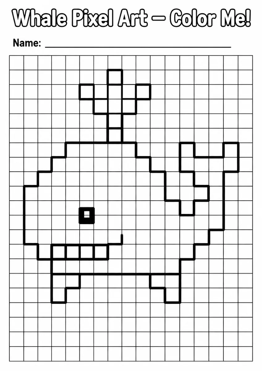 Whale Pixel Art