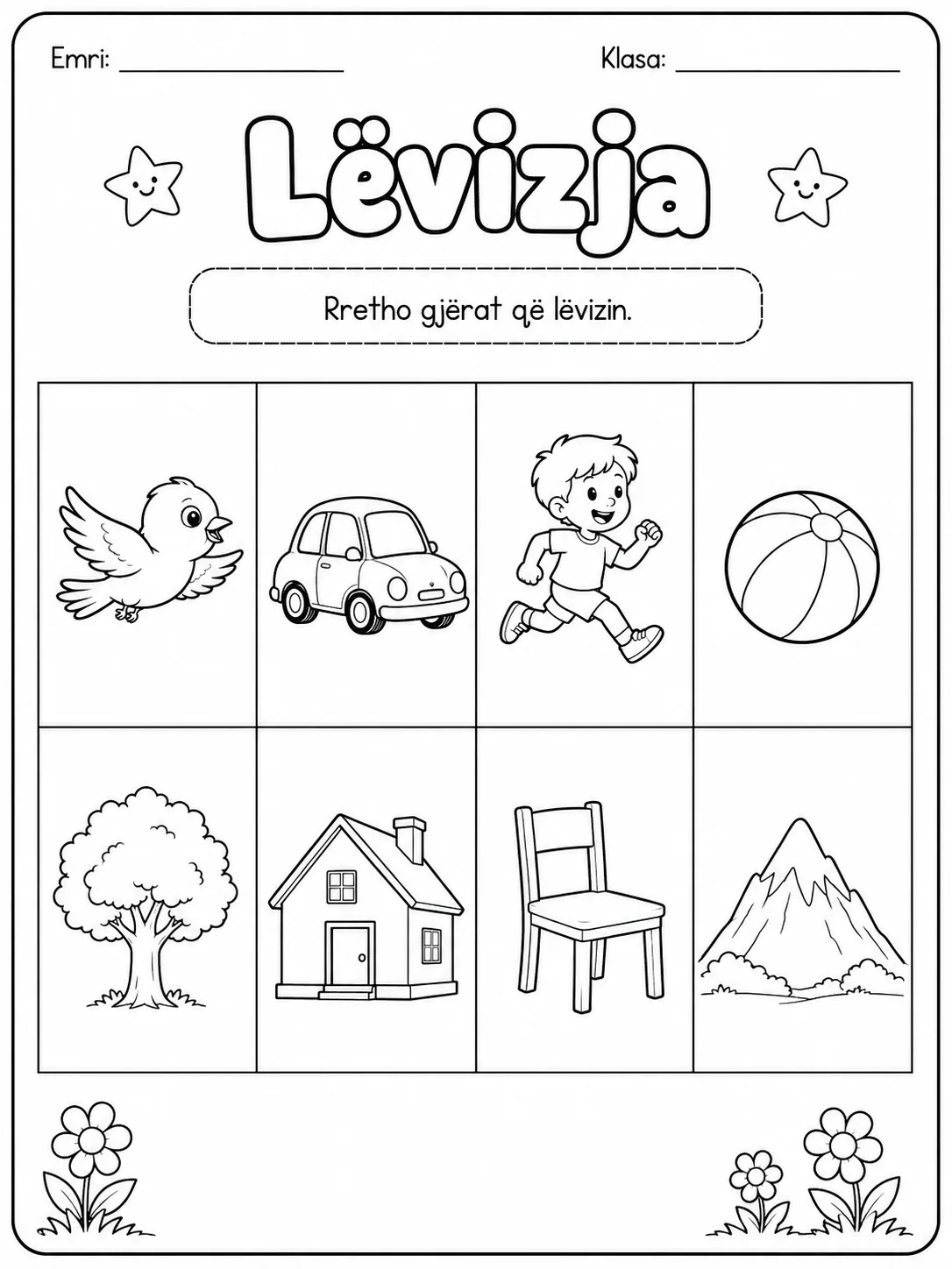 Lëvizja - Pako fletësh pune