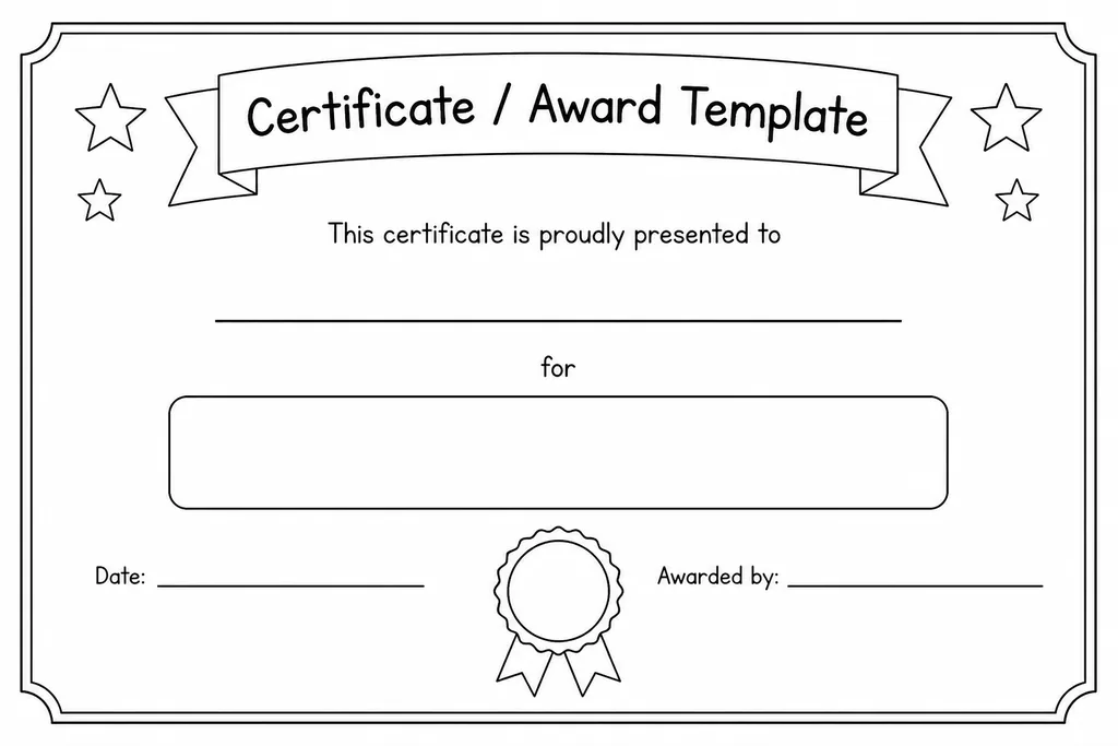 Certificate / Award Template