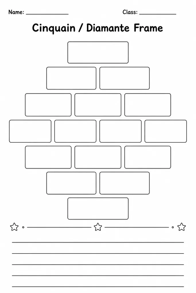 Cinquain / Diamante Frame