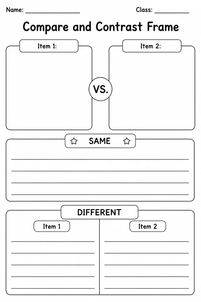 Compare and Contrast Frame