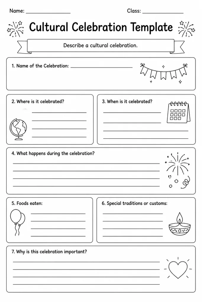 Cultural Celebration Template