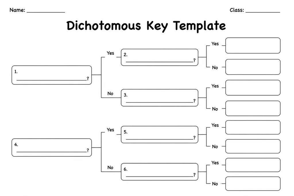 Dichotomous Key Template