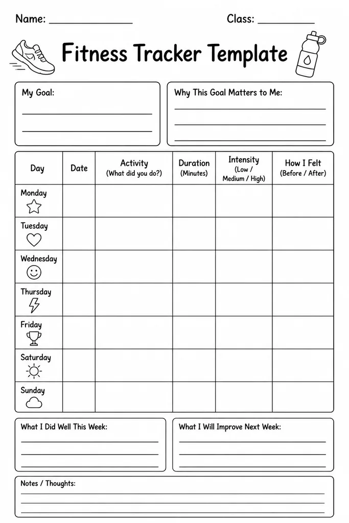 Fitness Tracker Template