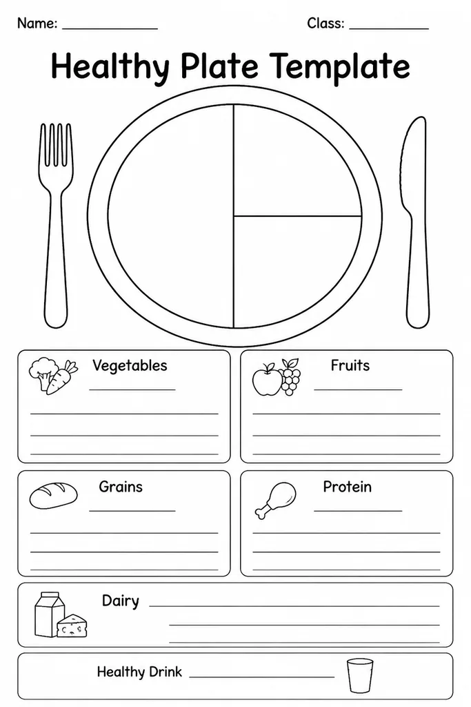 Healthy Plate Template