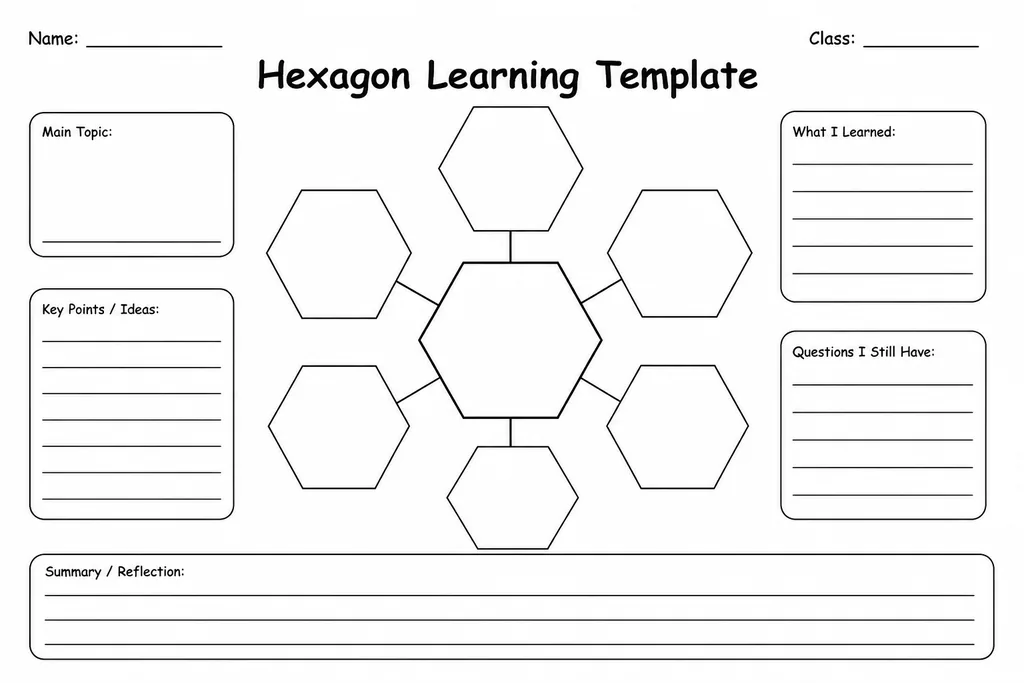 Hexagon Learning Template