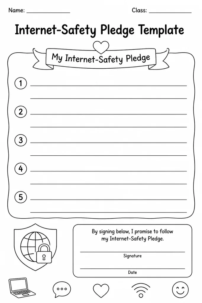 Internet-Safety Pledge Template