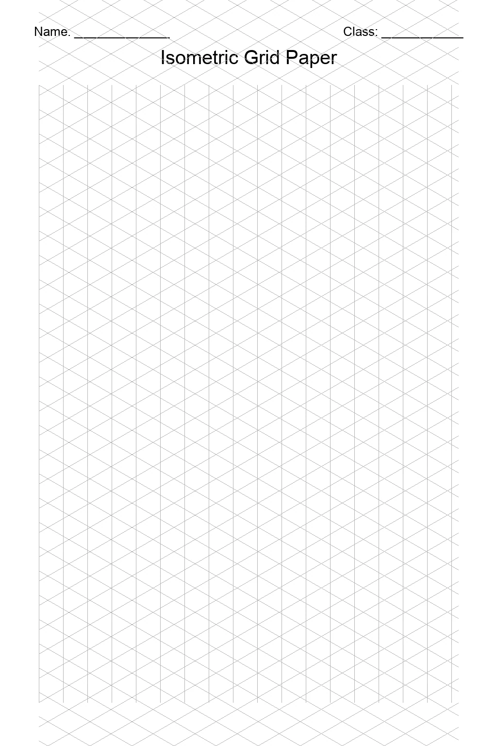 Isometric Grid Paper