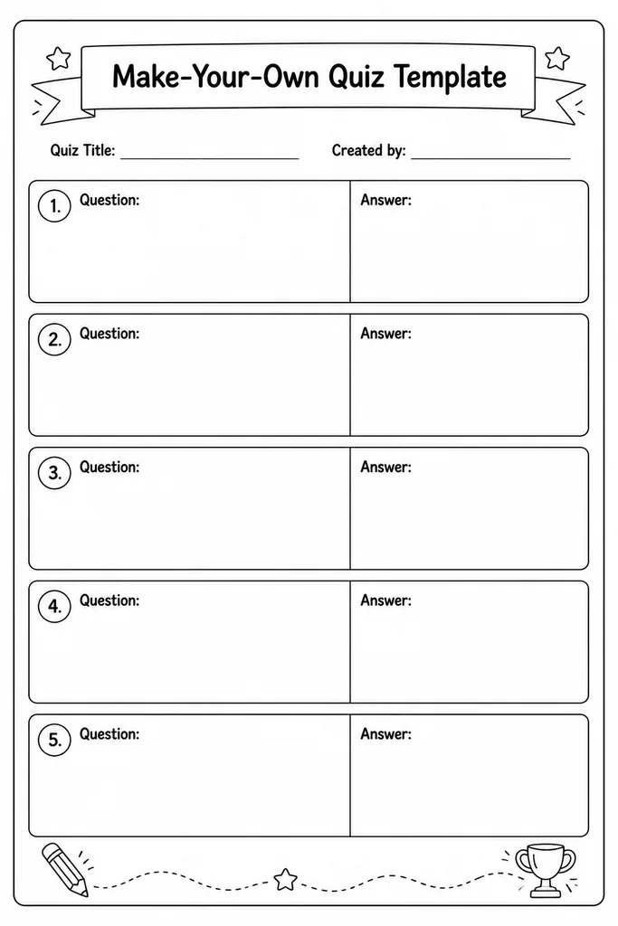 Make-Your-Own Quiz Template